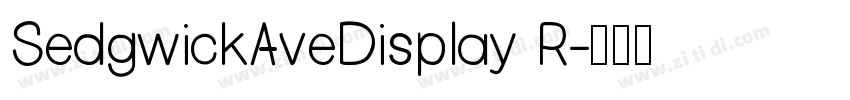 SedgwickAveDisplay R字体转换